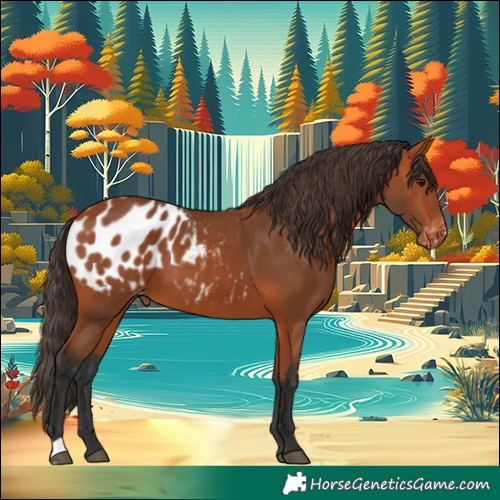 Horse Color:Bay Appaloosa 