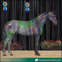 Horse Color:Nacre Black Chinchilla 