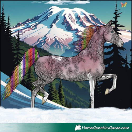 Horse Color:Painted Sable Cream Champagne Ice Pearl Onyx Tobiano