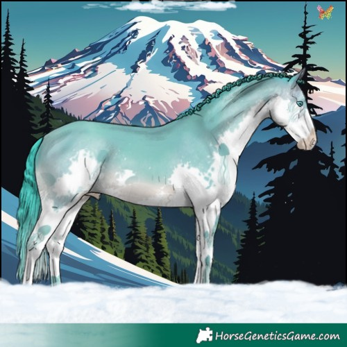 Horse Color:Watercolor Sable Champagne Splash
