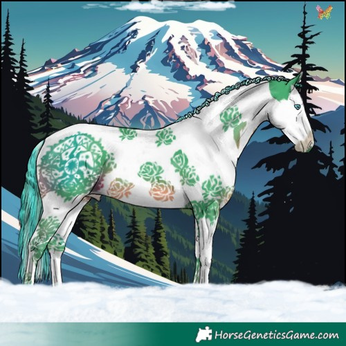 Horse Color:Painted Watercolor Smoky Black Splash Tobiano