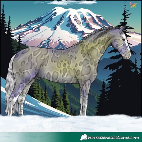 Horse Color:Watercolor Silver Smoky Blue Onyx Ice Splash