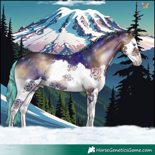 Horse Color:Painted Silver Brown Onyx Splash 