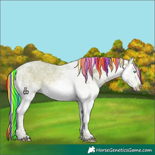 Horse Color:Painted Silver Bay Sabino Splash Tobiano