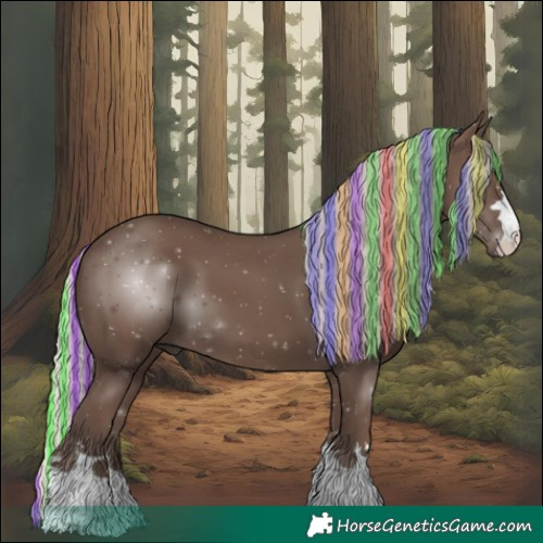 Horse Color:Painted Silver Black 