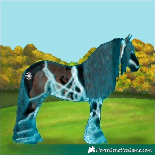 Horse Color:Void Thunderstruck Brown Sabino Splash Tobiano 