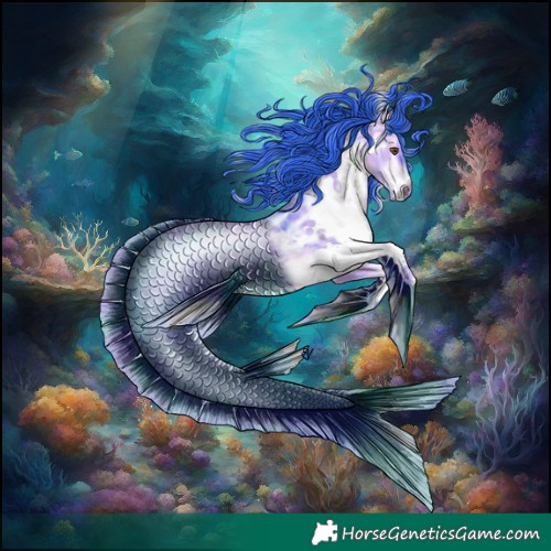 Horse Color:Watercolor White Spotted Brown Ice Dun Rabicano 
