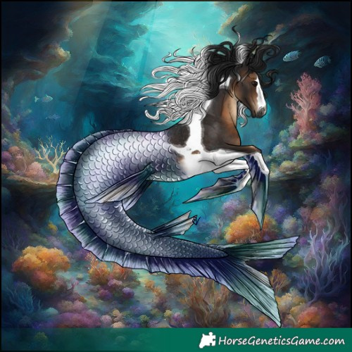 Horse Color:Gray Brown Tobiano Rabicano 