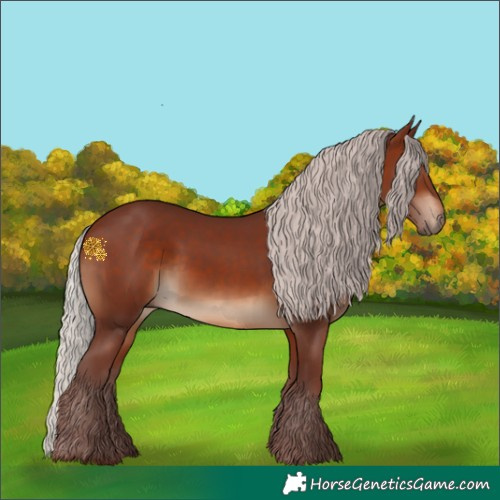 Horse Color:Chocolate Silver Brown 