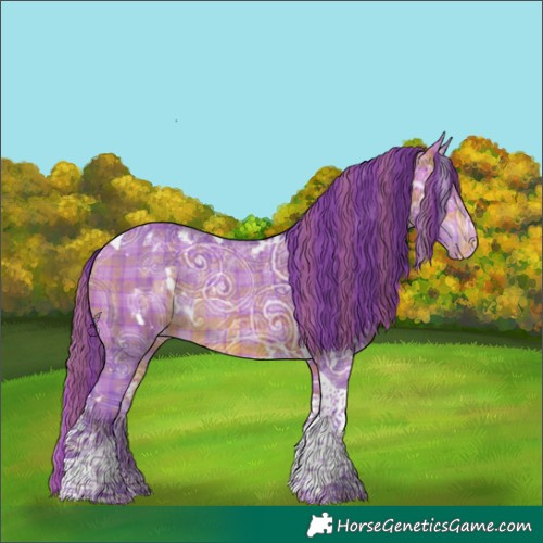 Horse Color:Watercolor Plaid White Spotted Bay Ice Tobiano Appaloosa