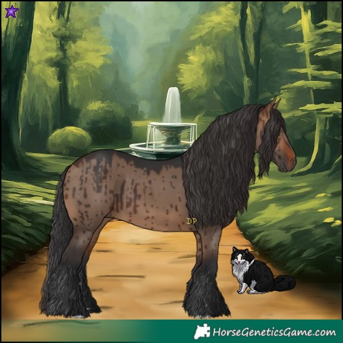 Horse Color:Brown Dun Brindle 