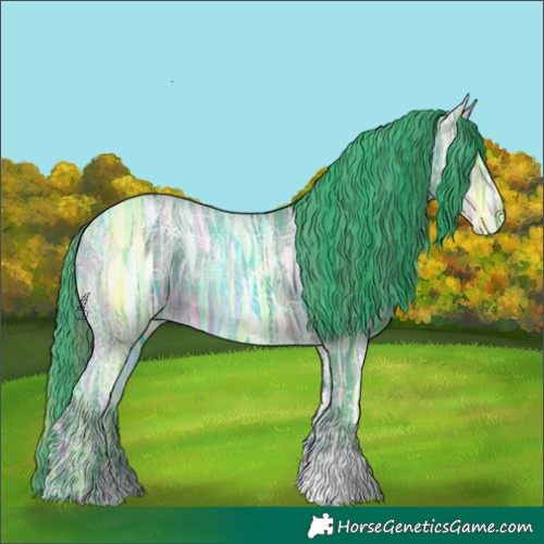 Horse Color:Watercolor Plaid Brown Ice