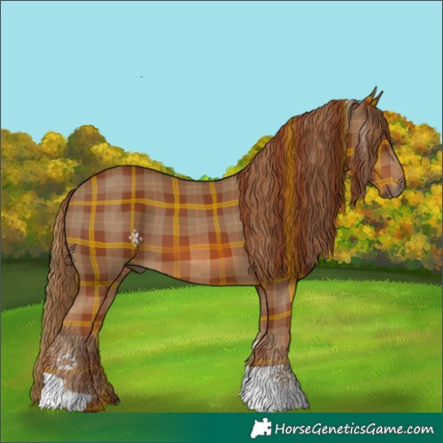 Horse Color:Plaid  Chestnut 