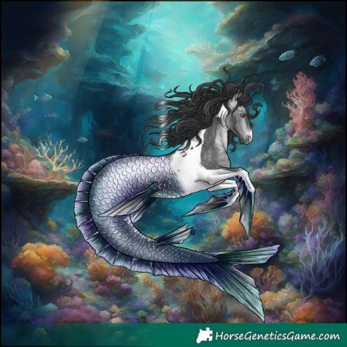 Horse Color:Platinum Bay Chinchilla Tobiano 