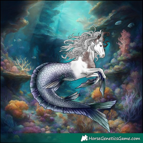 Horse Color:Platinum Chocolate Brown Chinchilla Splash Tobiano 