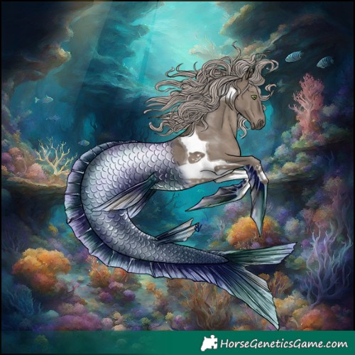 Horse Color:Silver Grullo Tobiano 