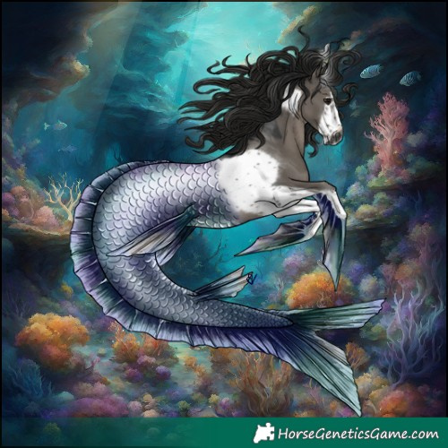 Horse Color:Gray Grullo Tobiano Frame Rabicano 