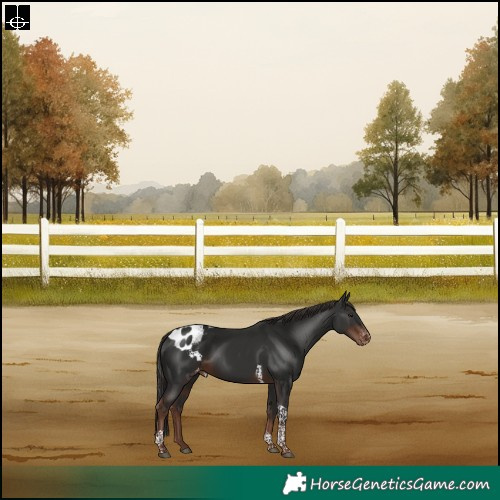 Horse Color:Liver Chestnut Tobiano Skewed Appaloosa Rabicano 