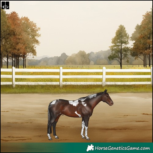 Horse Color:Liver Chestnut Tobiano Skewed Appaloosa Rabicano 
