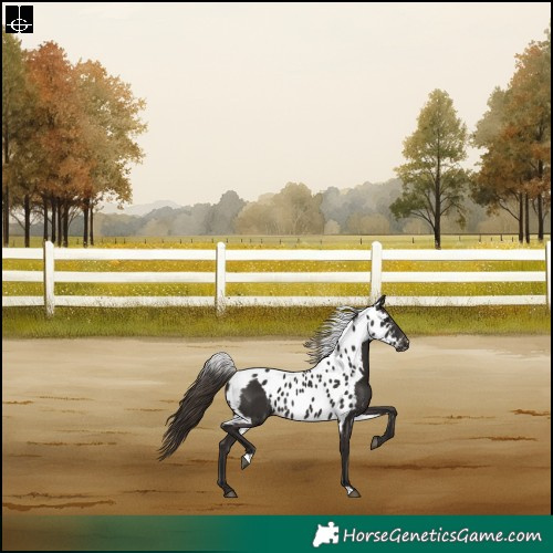 Horse Color:Liver Chestnut Skewed Appaloosa Rabicano