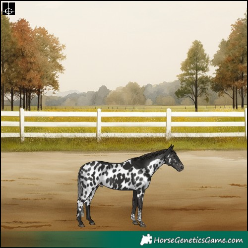 Horse Color:Liver Chestnut Tobiano Skewed LP Spotted Rabicano