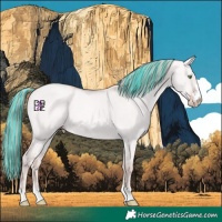 Horse Color:Platinum Painted Gold Champagne Dun 
