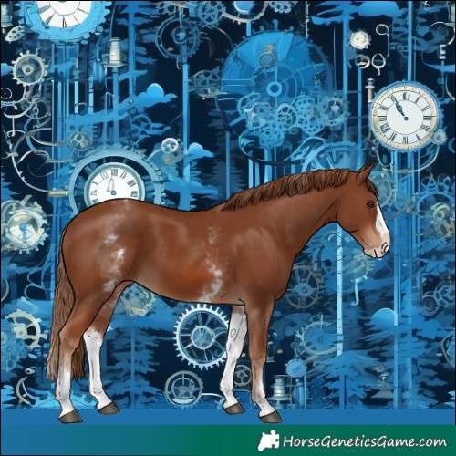 Horse Color:White Spotted Chestnut Splash 