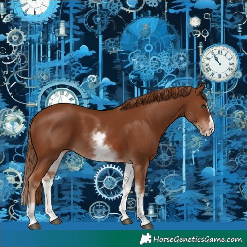 Horse Color:White Spotted Chestnut Splash 
