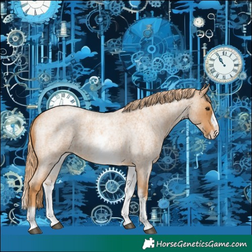Horse Color:White Spotted Red Roan Splash