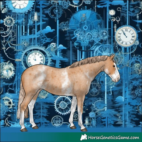 Horse Color:White Spotted Red Roan Splash 