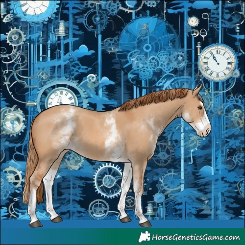 Horse Color:White Spotted Red Dun Splash