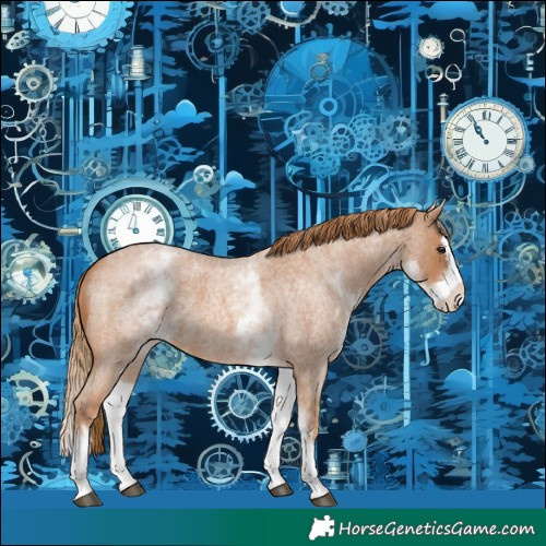 Horse Color:White Spotted Red Roan Splash