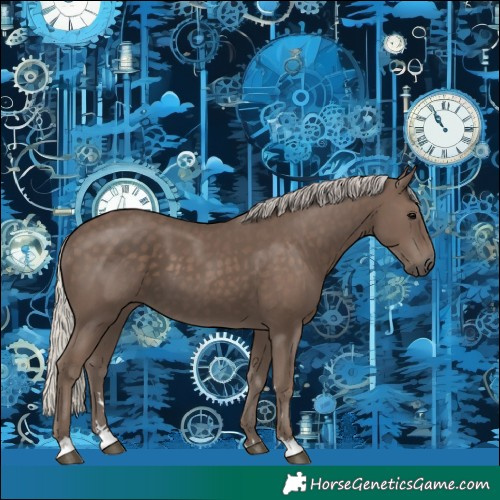 Horse Color:Silver Black 