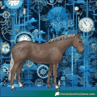 Horse Color:Silver Black 