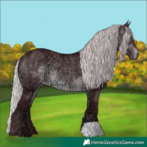 Horse Color:Chocolate Silver Brown Chinchilla Ice