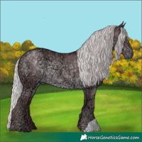 Horse Color:Chocolate Silver Black Chinchilla Ice 