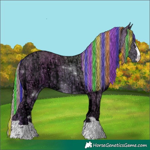 Horse Color:Painted Watercolor Chestnut Ice