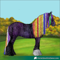 Horse Color:Painted Watercolor Silver Bay Ice 