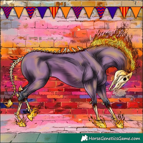 Horse Color:Watercolor Silver Bay