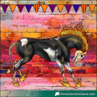 Horse Color:Black Tobiano 