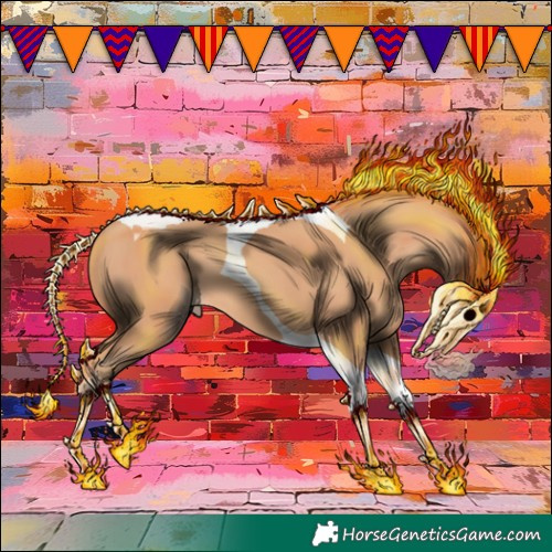 Horse Color:Gold Champagne Tobiano 