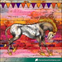Horse Color:Classic Champagne Near Leopard