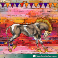 Horse Color:Classic Champagne Tobiano