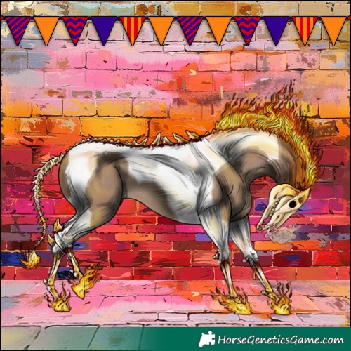 Horse Color:Classic Champagne Tobiano Appaloosa 