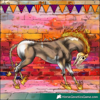 Horse Color:Sable Champagne Tobiano