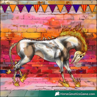 Horse Color:Amber Champagne Tobiano
