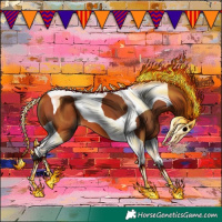 Horse Color:Bay Tobiano