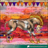 Horse Color:Amber Champagne Tobiano 