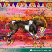 Horse Color:Brown Tobiano