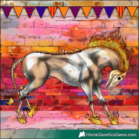 Horse Color:Amber Champagne Tobiano